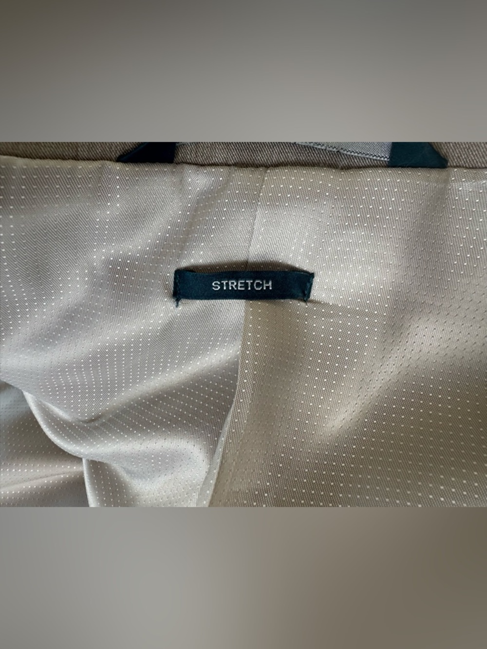 Classic Perry Ellis Two-Button Suit Jacket/ Blazer Light Tan or Khaki color - Picture 13 of 17